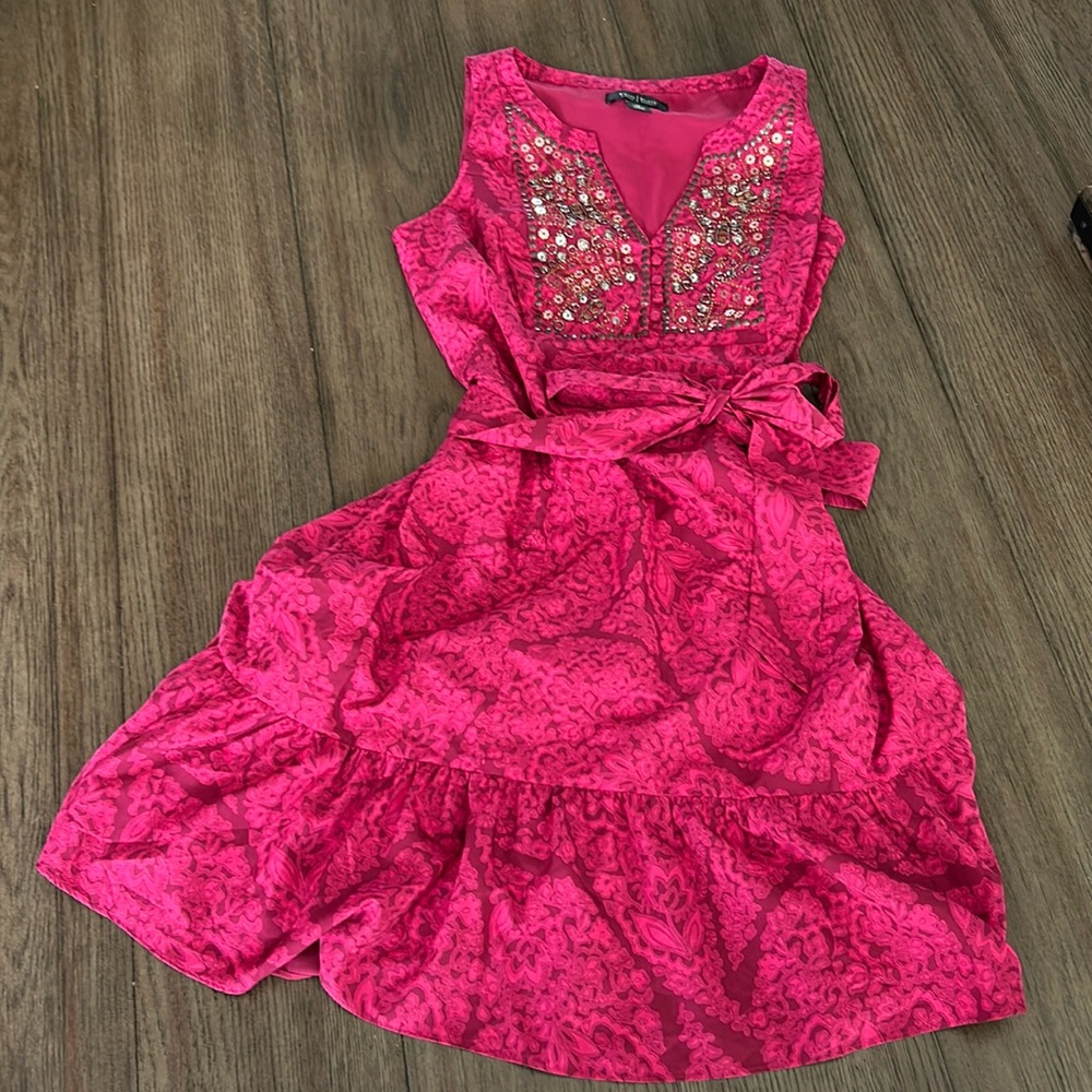 White House Black Market Fuchsia Dress